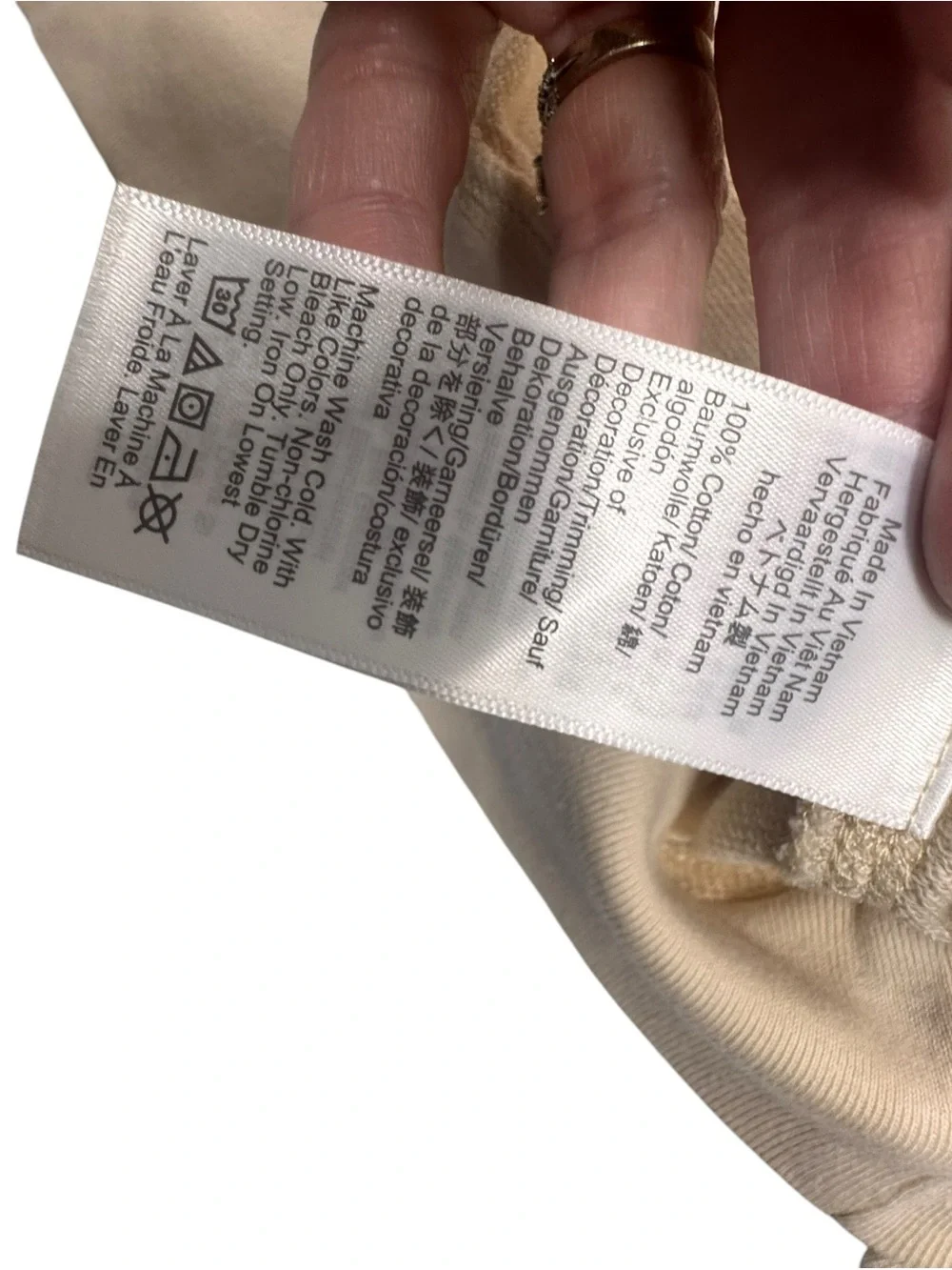 J.Crew Magic Rinse Crewneck Sweatshirt In Natural Size Medium